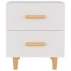 vidaXL Bed Cabinet White 40x35x47.5 cm