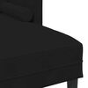 vidaXL Sofa Set with Cushion Black Polyester