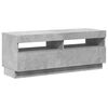 vidaXL TV Cabinet with LED Lights Concrete Grey 100x35x40 cm