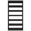 vidaXL Book Cabinet/Room Divider Black 100x30x198 cm Engineered wood