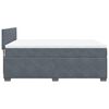 vidaXL Box Spring Bed with Mattress Dark Grey Double Velvet