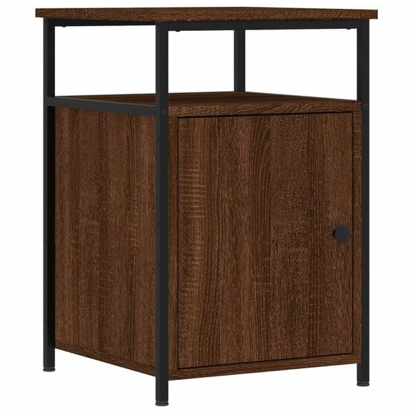 vidaXL Bedside Cabinets 2 pcs Brown Oak 40x42x60 cm Engineered Wood