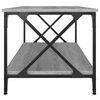 vidaXL Coffee Table Grey Sonoma 100x50x45 cm Engineered Wood and Iron