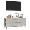 vidaXL TV Cabinet Concrete Grey 102x44.5x50 cm Engineered Wood