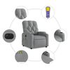 vidaXL Electric Massage Recliner Chair Light Grey Fabric