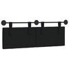 vidaXL Hanging Headboard Wall-mounted Black 150 x 55 x 7 cm Velvet