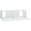 vidaXL 8 Piece TV Cabinet Set White Engineered Wood