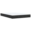 vidaXL Box Spring Bed with Mattress Black Queen Velvet