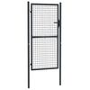 vidaXL Mesh Garden Gate Galvanised Steel 100x175 cm Grey