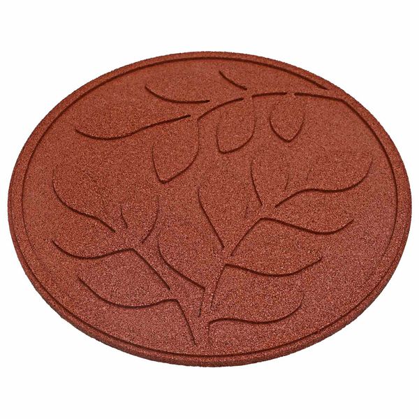 vidaXL Stepping Stone 6 pcs Red &Oslash; 44 x 2 cm Rubber