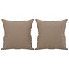 vidaXL 3 Piece Sofa Set with Pillows Cappuccino Faux Leather