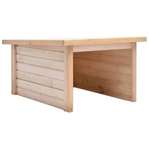 vidaXL Lawn Mower Garage 92x104x59.5 cm Solid Pine Wood 19 mm