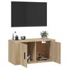 vidaXL Wall Mounted TV Cabinet Sonoma Oak 80x34.5x40 cm