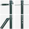 vidaXL Fence Posts Manual 13 pcs Green Ø32mm 190 cm Galvanised steel