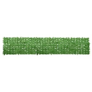 vidaXL Balcony Screen with Green Leaves 400x75cm