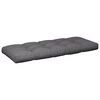 vidaXL Pallet Cushions 2 pcs Anthracite Fabric
