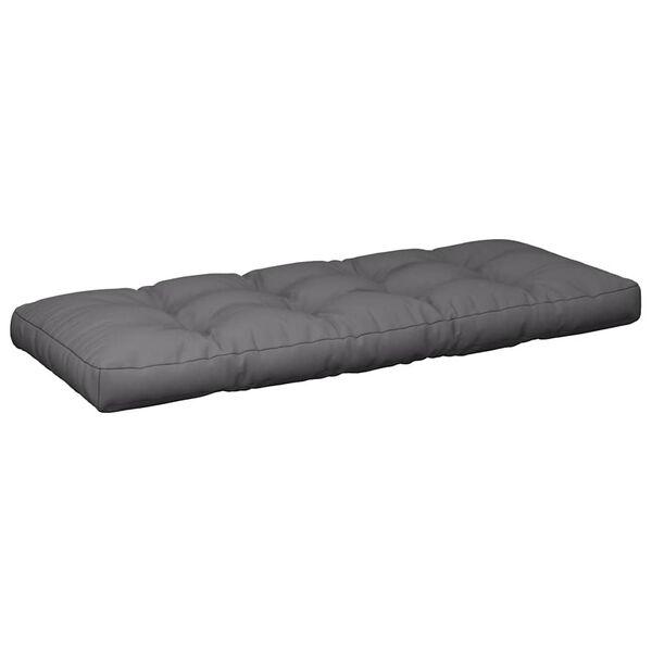 vidaXL Pallet Cushions 2 pcs Anthracite Fabric