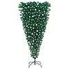 vidaXL Upside-down Artificial Pre-lit Christmas Tree with Ball Set 210 cm