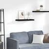 vidaXL Floating Wall Shelf Black 60x23.5x3.8 cm MDF
