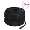 vidaXL Garden Soaker Hose Black 0.6" 100 m Rubber