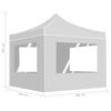 vidaXL Professional Folding Party Tent with Walls Aluminium 3x3 m White