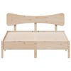 vidaXL Bed Frame without Mattress 150x200 cm King Size Solid Wood Pine