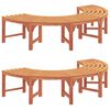 vidaXL Tree Bench 8 -Seater 2 pcs 160 x 80 x 45cm Natural