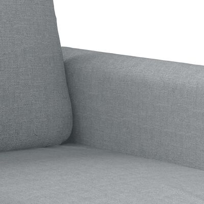 vidaXL 2 Piece Sofa Set with Pillows Light Grey Fabric