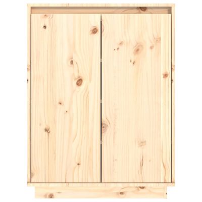vidaXL Shoe Cabinet 60x35x80 cm Solid Wood Pine