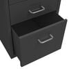 vidaXL Mobile File Cabinet Anthracite 28x41x69 cm Metal