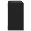 vidaXL Wall Cube Shelves 6 pcs Black 26x15x26 cm
