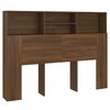 vidaXL Headboard Cabinet Brown Oak 140x19x103.5 cm