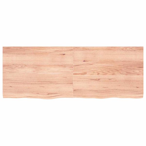 vidaXL Table Top Light Brown 160x60x(2-4) cm Treated Solid Wood Oak