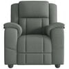 vidaXL Massage Recliner Chair Dark Grey Fabric