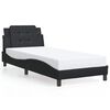 vidaXL Bed Frame without Mattress "Zadar" Black 90x190 cm Single Faux Leather