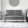 vidaXL Sofas with Cushion 110cm Dark Grey Plywood