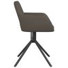 vidaXL Swivel Dining Chairs 2 pcs Dark Grey Velvet