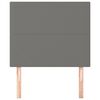 vidaXL Headboard Dark Grey 80x5x118/128 cm Fabric