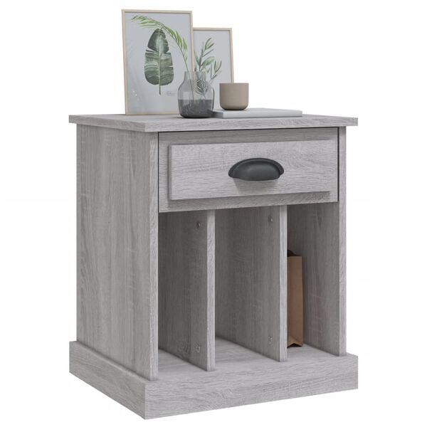 vidaXL Bedside Cabinets 2 pcs Grey Sonoma 43x36x50 cm