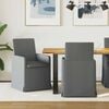 vidaXL Dining Chairs 2 pcs Dark grey 57 x 67 x 95 cm Fabric