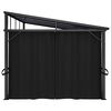 vidaXL Gazebo with Curtain 405x294x244 cm Anthracite
