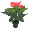 vidaXL Artificial Plant | Red and yellow flowers, green leaves
