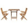 vidaXL Garden Dining Set 3 pcs Brown Solid Acacia Wood