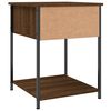 vidaXL Bedside Table Brown Oak 44x45x58 cm Engineered Wood