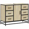 vidaXL Bathroom Sink Cabinet Sonoma Oak 80x33x60 cm Engineered Wood