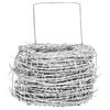 vidaXL Barbed Wire Silver 100 m Hot-dip Galvanised Steel