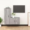 vidaXL 2 Piece TV Cabinet Set Grey Sonoma Engineered Wood