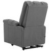 vidaXL Stand up Massage Chair Light Grey Fabric