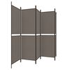 vidaXL 5-Panel Room Divider Anthracite 250x220 cm Fabric