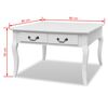 vidaXL vidaXL Coffee Table with 4 Drawers White